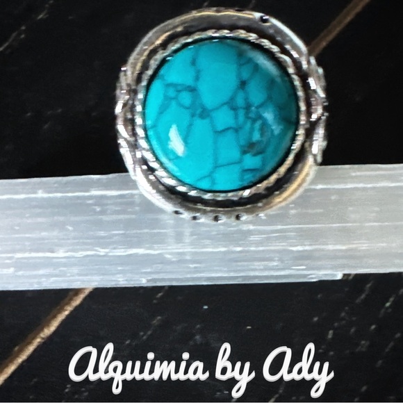 Alquimia Turquoise Silver Ring adjustable - Picture 1 of 1